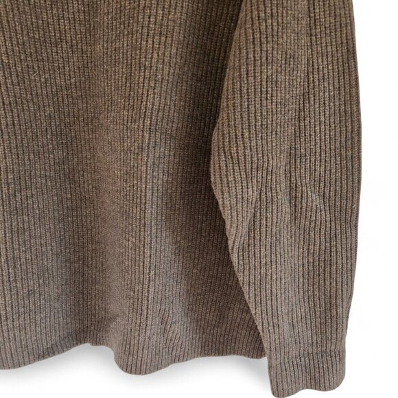 L.L. Bean Mens Waterfowl Brown Merino Lambswool Half-Zip Sweater XXL - Picture 11 of 13
